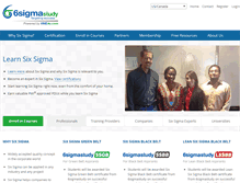 Tablet Screenshot of 6sigmastudy.com